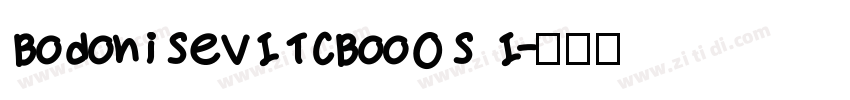 BodoniSevITCBooOS I字体转换